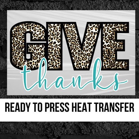 Give Thanks DTF Transfer