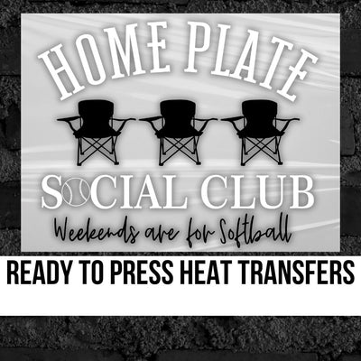Home Plate Social Club Softball DTF Transfer