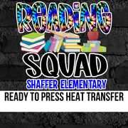 Reading Squad Custom DTF Transfer
