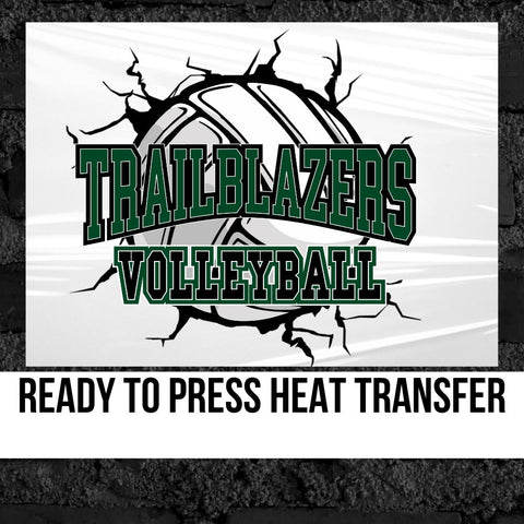 Trailblazers Volleyball Break Through DTF Transfer