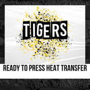 Tigers Splatter Dots DTF Transfer