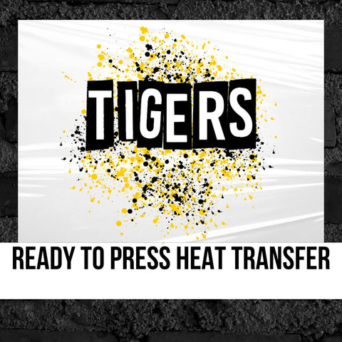 Tigers Splatter Dots DTF Transfer
