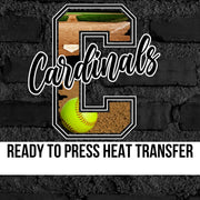 Cardinals Softball Photo Letter DTF Transfer