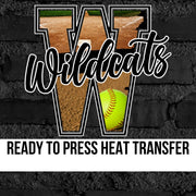 Wildcats Softball Photo Letter DTF Transfer