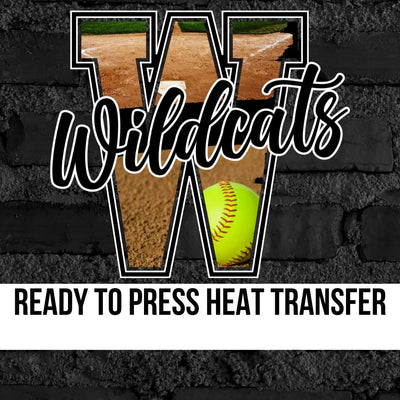 Wildcats Softball Photo Letter DTF Transfer