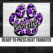Bobcats Paw Print DTF Transfer