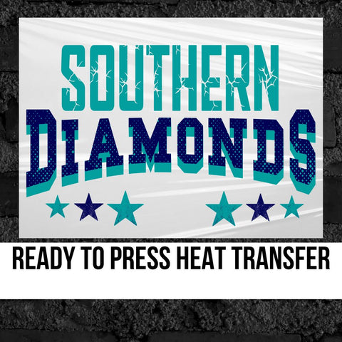 Southern Diamonds with Stars DTF Transfer