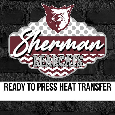 Sherman Bearcats Bracket Logo DTF Transfer