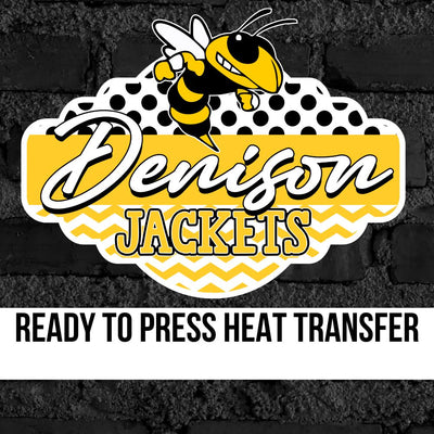 Denison Jackets Bracket Logo DTF Transfer