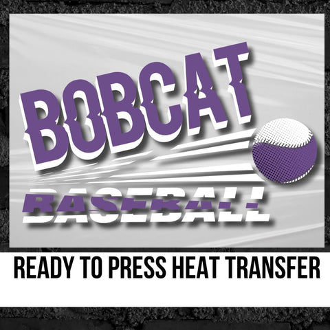 Bobcat Baseball Angle DTF Transfer