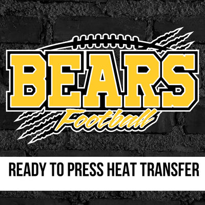 Bears Football with Claws DTF Transfer