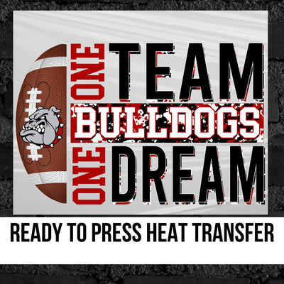 One Team Bulldogs Football DTF Transfer