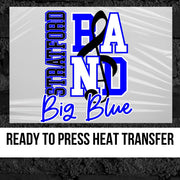 Stratford Big Blue Band DTF Transfer