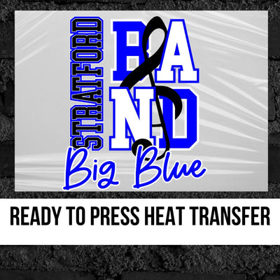 Stratford Big Blue Band DTF Transfer