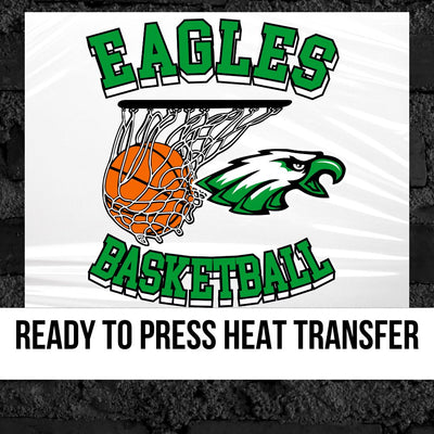 Eagles Basketball Hoop DTF Transfer