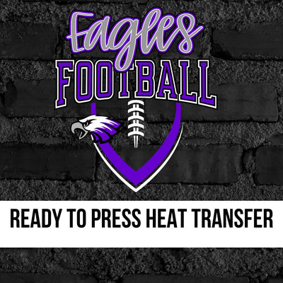 Eagles Football Outline DTF Transfer