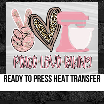 Peace Love Baking Transfer