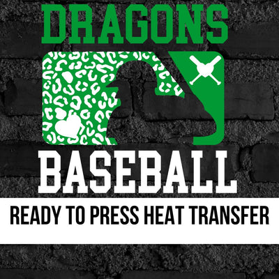 Dragons Leopard Baseball Man DTF Transfer