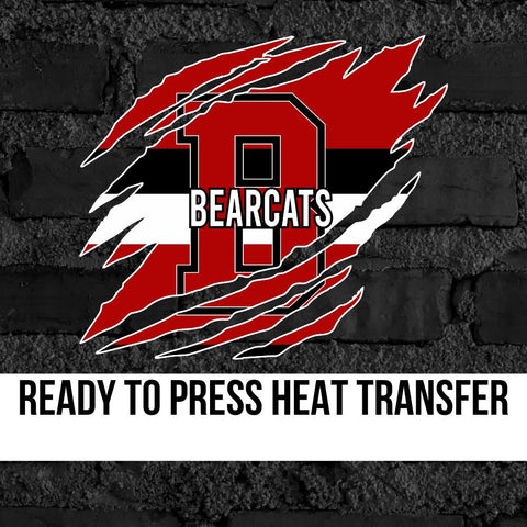 Bearcats Swash Claw Mark DTF Transfer