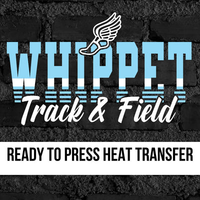 Whippet Track & Field Wing Shoe with Lines DTF Transfer