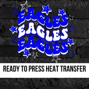Eagles Swerve Retro Stars DTF Transfer