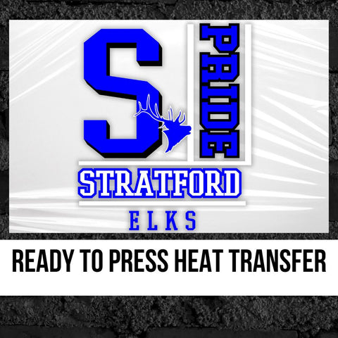 Stratford Elks Pride Block DTF Transfer