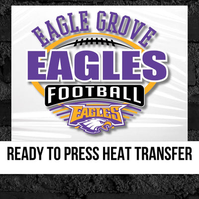 Eagle Grove Eagles Football with Lines DTF Transfer
