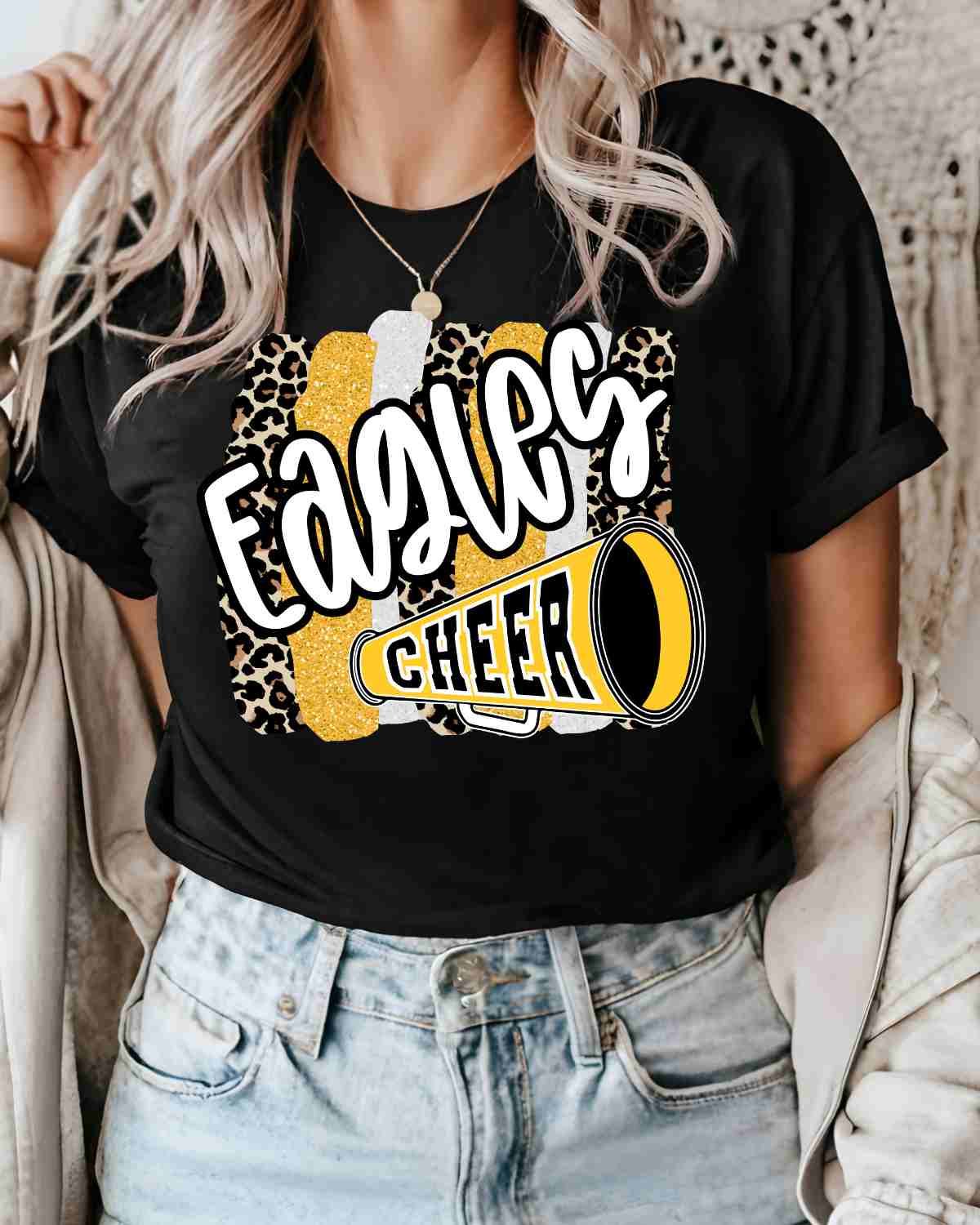 Eagles Cheer Swash DTF Transfer