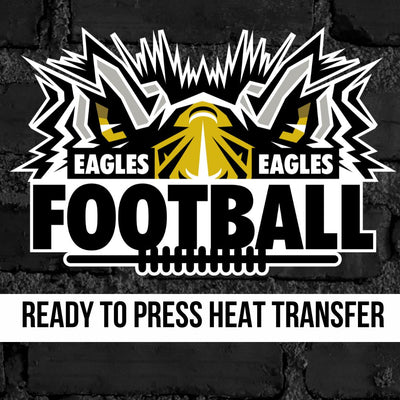 Eagles Football Eye Black DTF Transfer