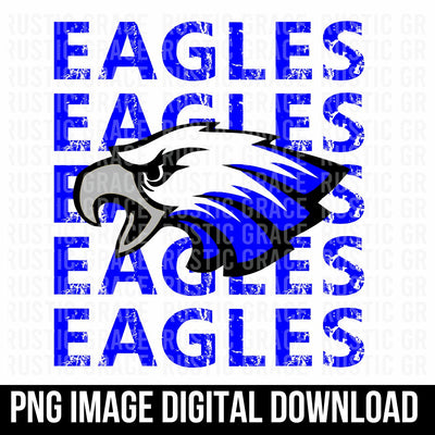 Eagles Distressed Repeating Digital Download