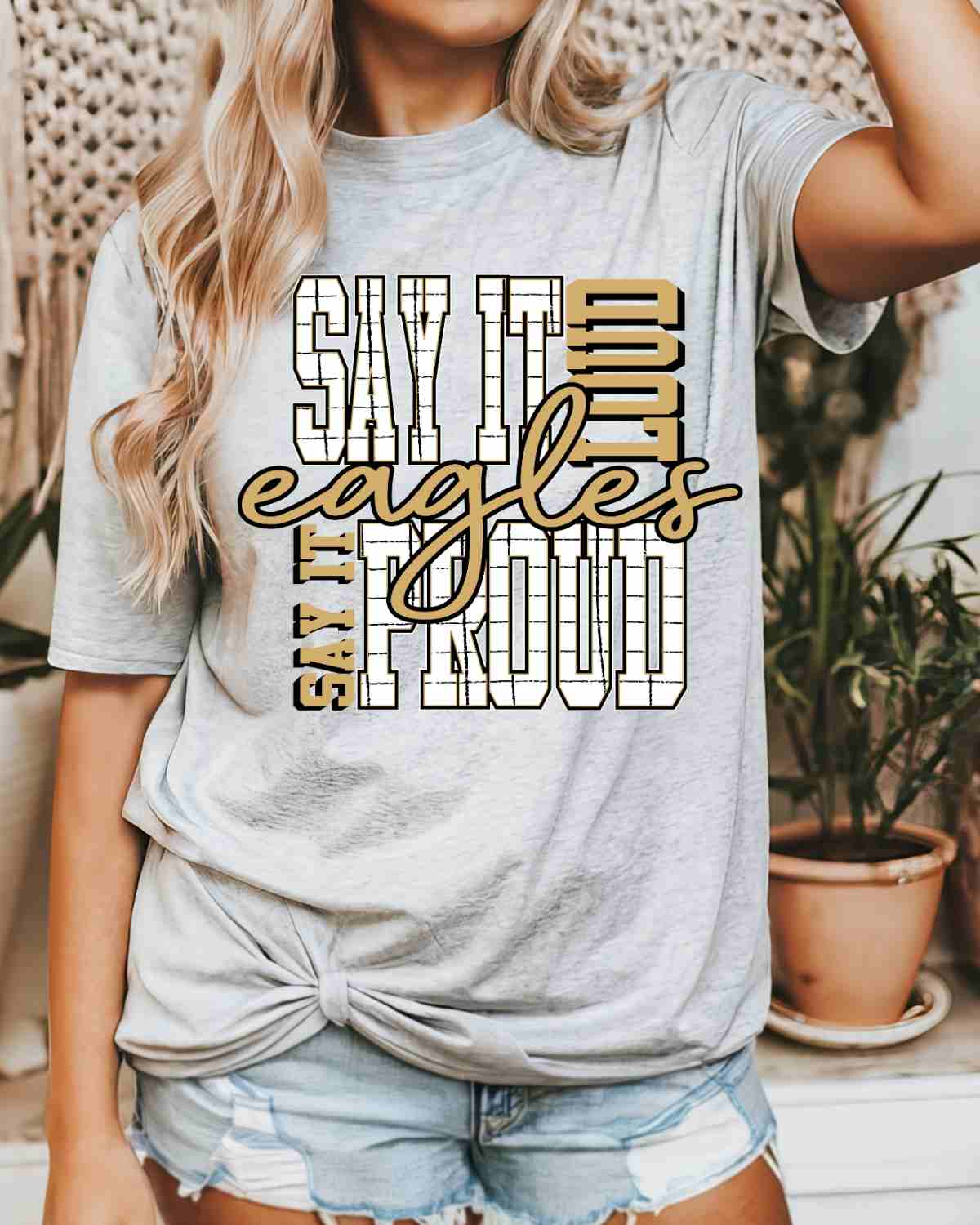 Say It Loud and Proud Eagles DTF Transfer