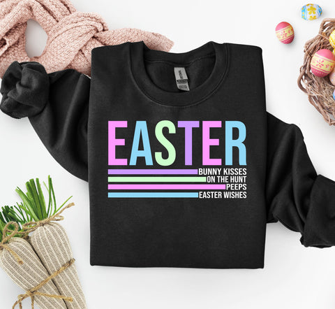 Easter with Stripes DTF Transfer