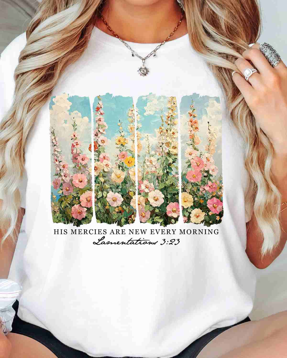 His Mercies are New Brushstroke DTF Transfer