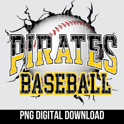 Pirates Baseball Break Through Digital Download