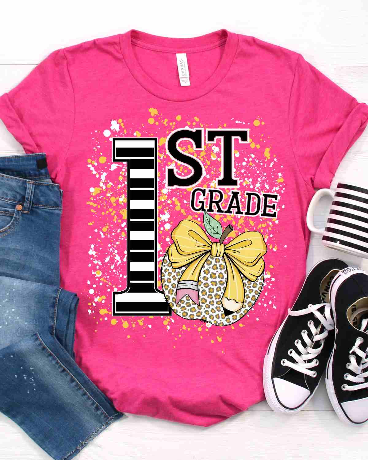 Custom Grade Apple Splatter Tshirt