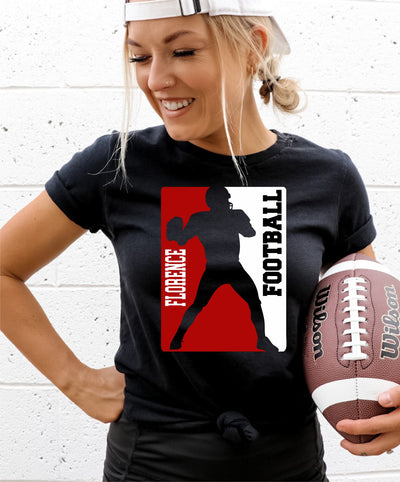 Florence Football Silhouette DTF Transfer