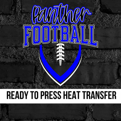 Panther Football Outline DTF Transfer