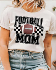 Football Mom Checkered DTF Transfer