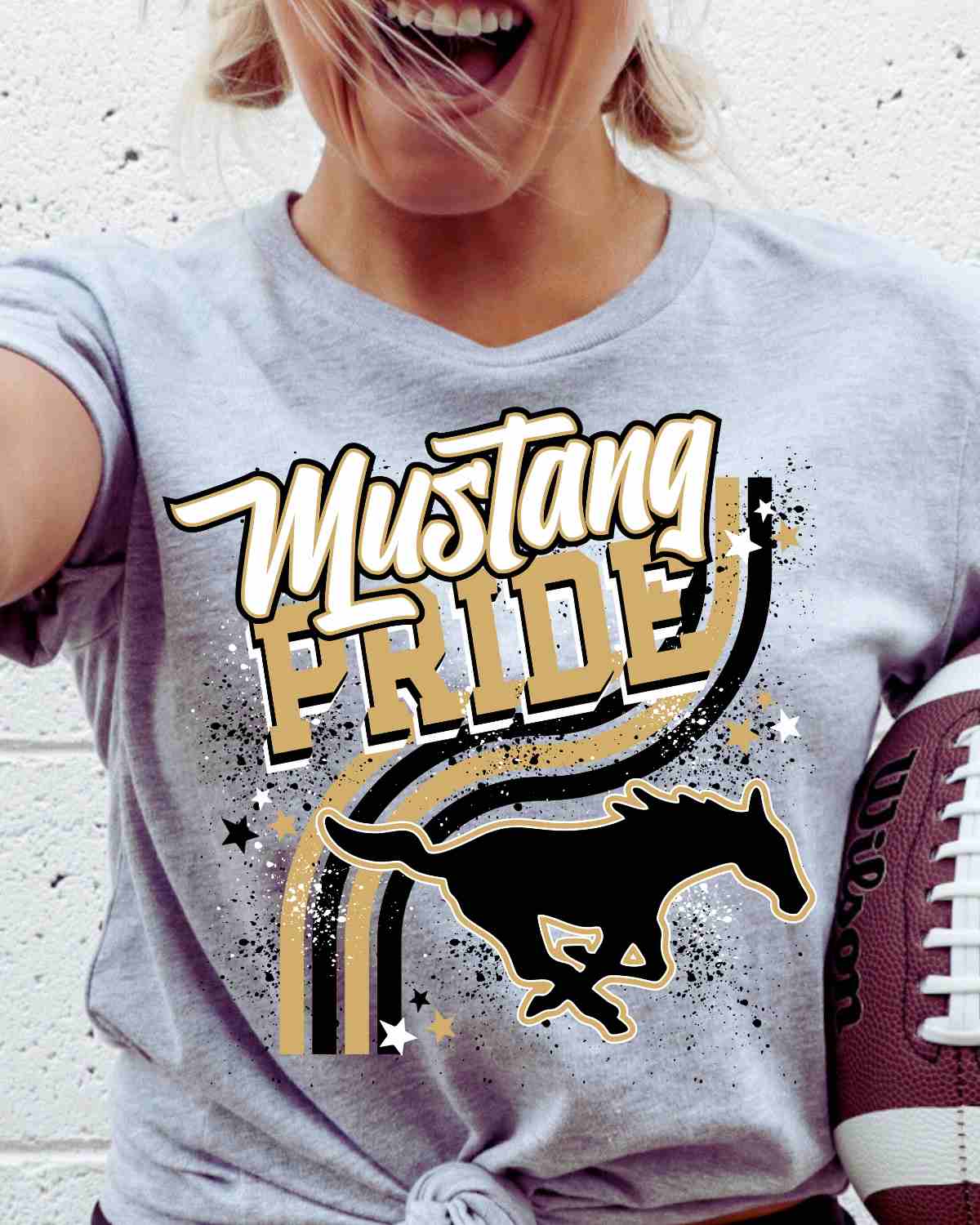 Mustang Pride Wavy Stripes DTF Transfer