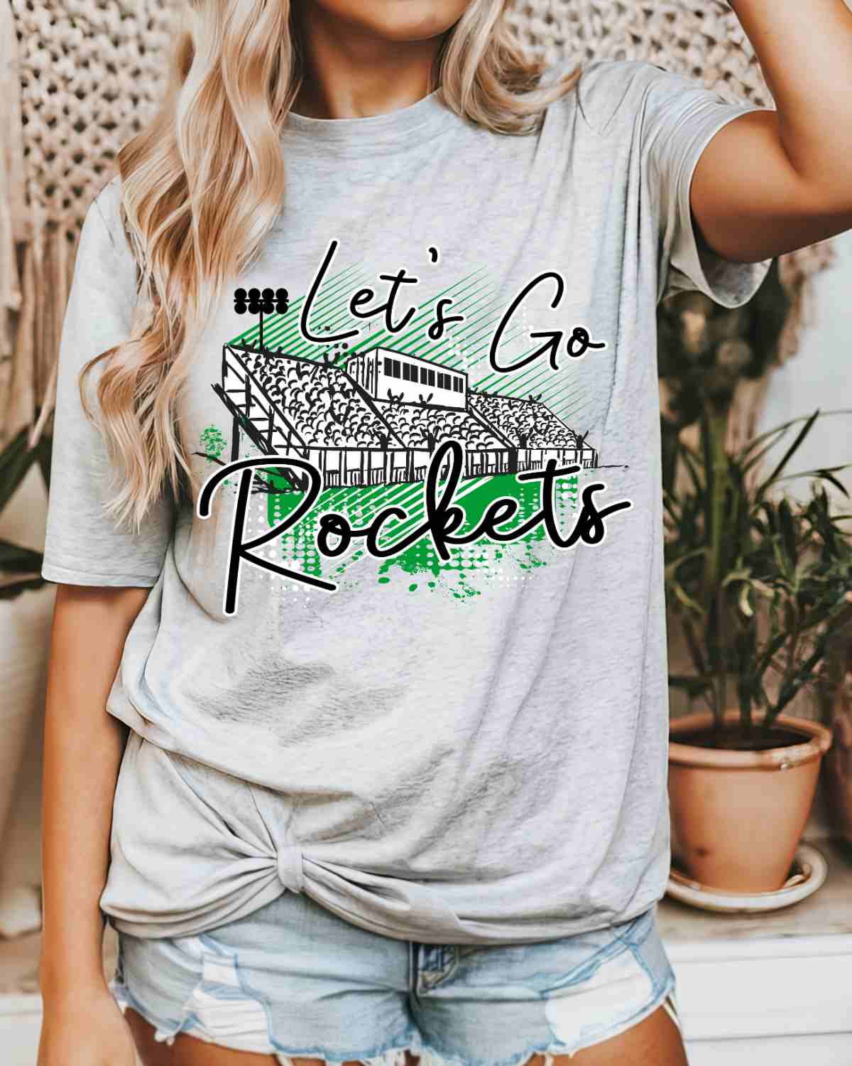 Let's Go Rockets Stadium DTF Transfer