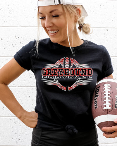 Greyhound Football Halftone DTF Transfer