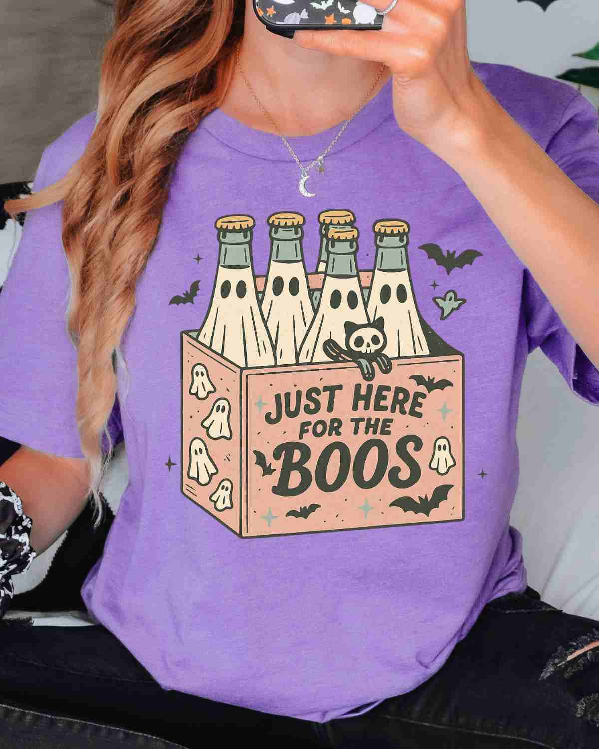 Just Here for the Boos Bottles DTF Transfer