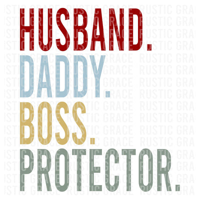 Husband Daddy Boss Protector Digital Download