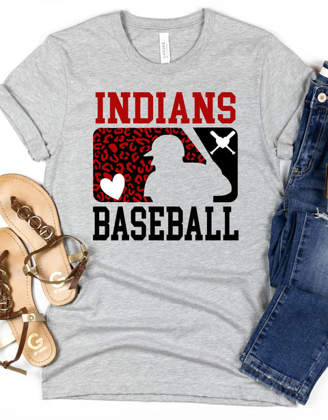 Indians Baseball Leopard Man DTF Transfer