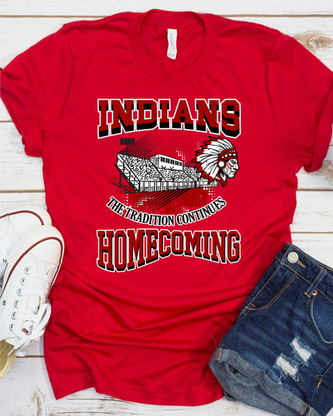 Indians Homecoming DTF Transfer