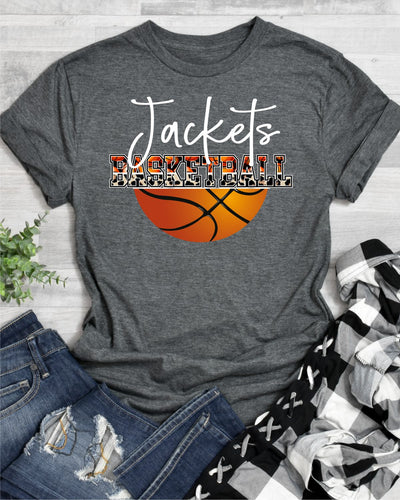 Jackets Basketball Half Ball DTF Transfer