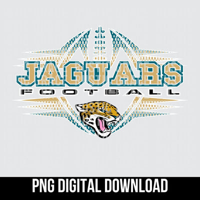 Jaguars Football Halftone Digital Download
