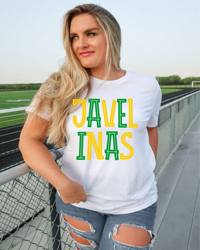 Javelinas Bright Letters DTF Transfer