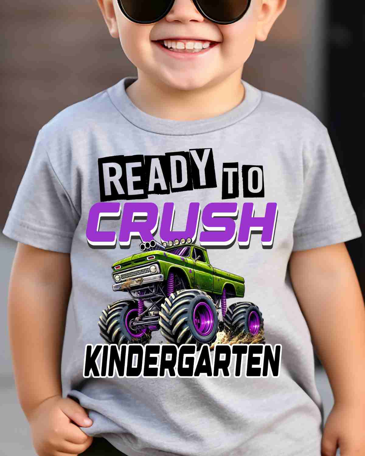 Ready to Crush Monster Truck DTF Transfer