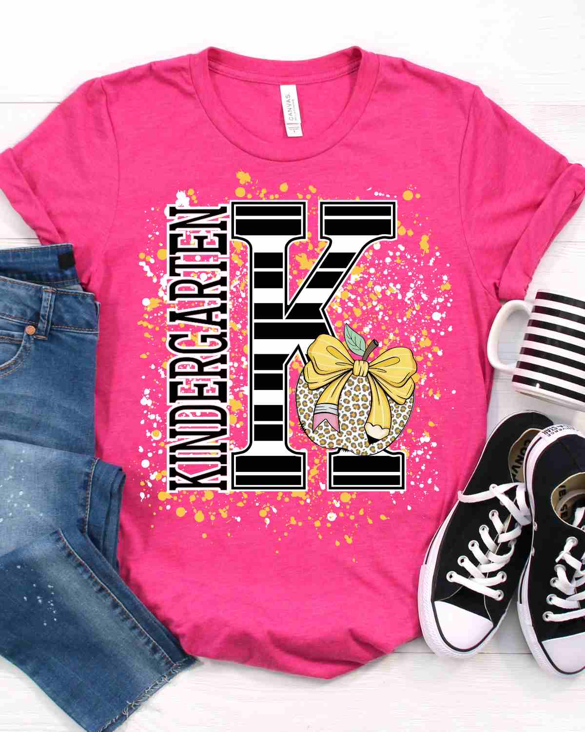 Custom Grade Apple Splatter Tshirt